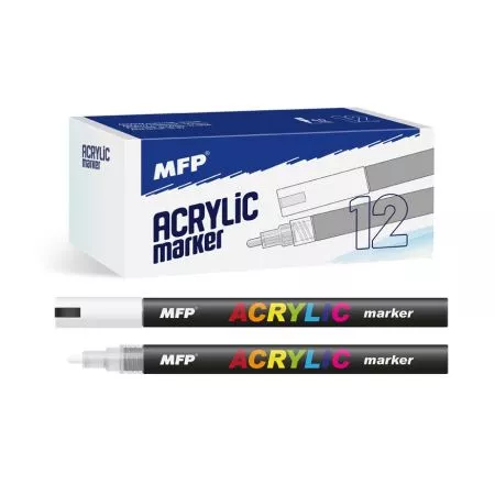 Akrylový popisovač MFP 4mm - bílý 6410824