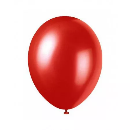 Balónek jednobarevný nafukovací 19010 koule P červená sada 100 ks