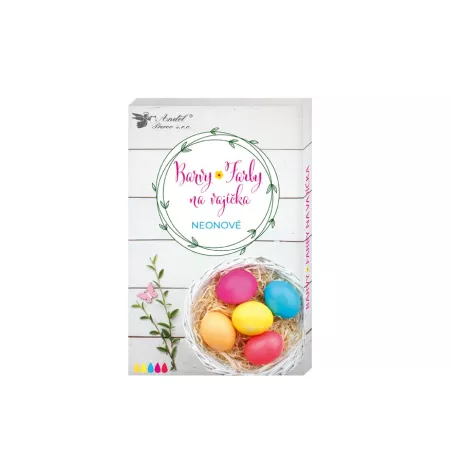 Barvy na vajíčka gelové 7740 neonové, 5 ks v balení