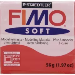 Fimo hmota soft 56 gram?, barva ?íslo 24 indická ?ervená
