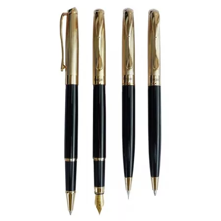 Kuličkové pero + inkoustové pero Regal Cronos - černá