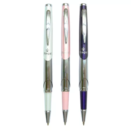 Kuličkové pero + inkoustové pero Regal Themis - bílá