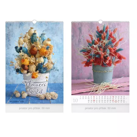 MFP kalendář 2024 nástěnný Flowers 1061438