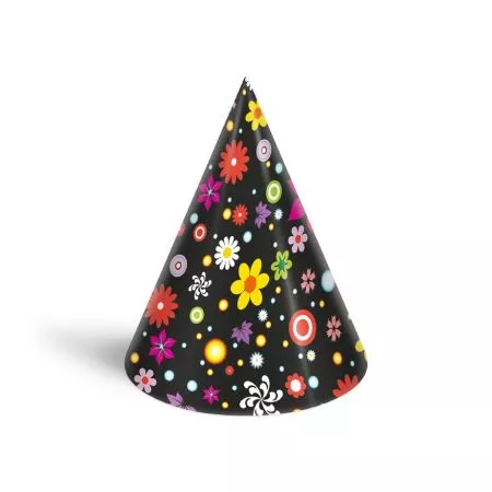 MFP klobouček karnevalový 6ks 16cm papírový mix č.5 1042018