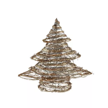 Stromeček ratan MFP zlatý vánoční 30cm 8885931
