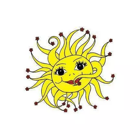 Adhézní folie dětská slunce 535 rozměr 30x35cm