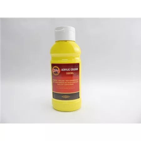 Akrylová barva Koh-i-noor 500ml, 1627/0200 žluť citronová 500ml