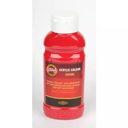 Akrylová barva Koh-i-noor 500ml, 1627/0310 červená tmavá 500ml