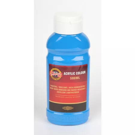 Akrylová barva Koh-i-noor 500ml, 1627/0400 modř světlá 500ml