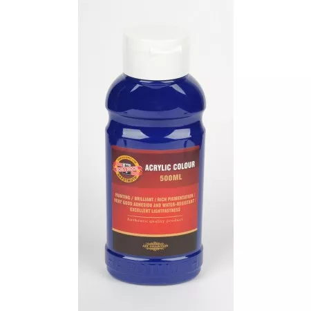 Akrylová barva Koh-i-noor 500ml, 1627/0420 modř tmavá 500ml