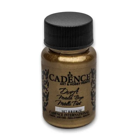 Akrylové barvy Cadence Dora Metallic 50 ml, výběr barev bronzová