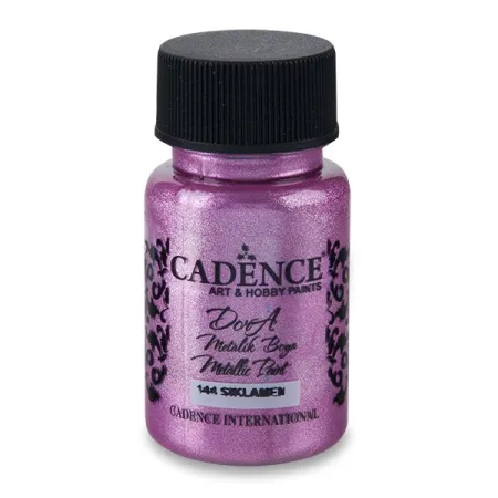 Akrylové barvy Cadence Dora Metallic 50 ml, výběr barev cyklaménová