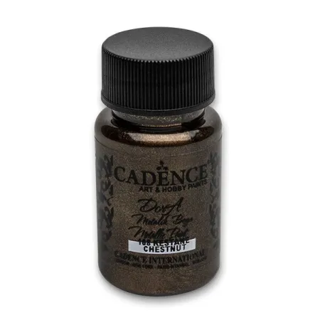 Akrylové barvy Cadence Dora Metallic 50 ml, výběr barev hnědá