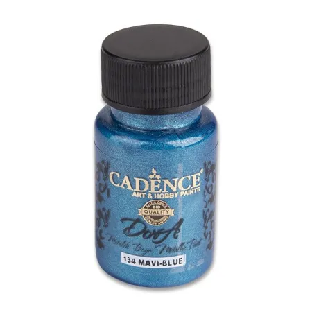 Akrylové barvy Cadence Dora Metallic 50 ml, výběr barev modrá