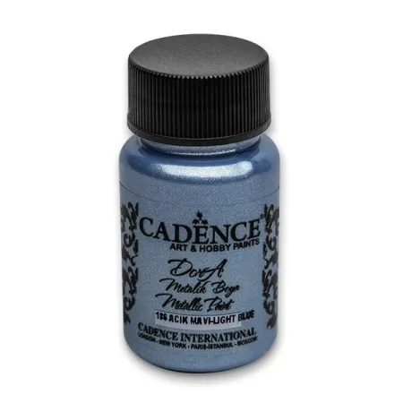 Akrylové barvy Cadence Dora Metallic 50 ml, výběr barev světle modrá