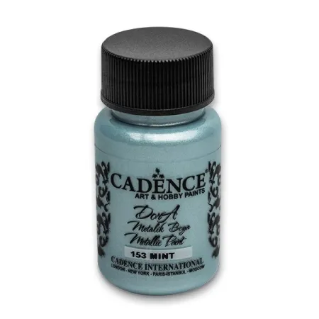 Akrylové barvy Cadence Dora Metallic 50 ml, výběr barev světle tyrkysová