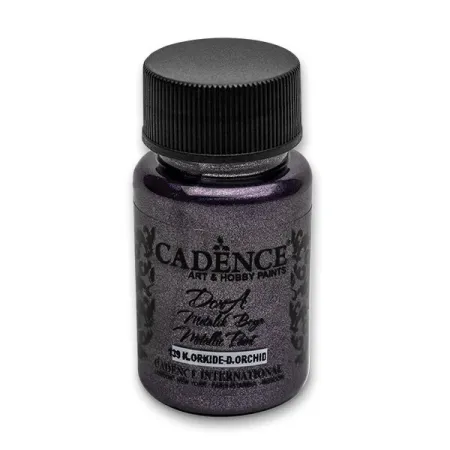 Akrylové barvy Cadence Dora Metallic 50 ml, výběr barev tmavě fialová