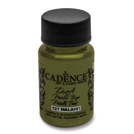 Akrylové barvy Cadence Dora Metallic 50 ml, výběr barev zlatozelená