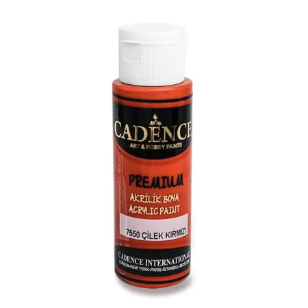 Akrylové barvy Cadence Premium 70 ml, výběr barev červená