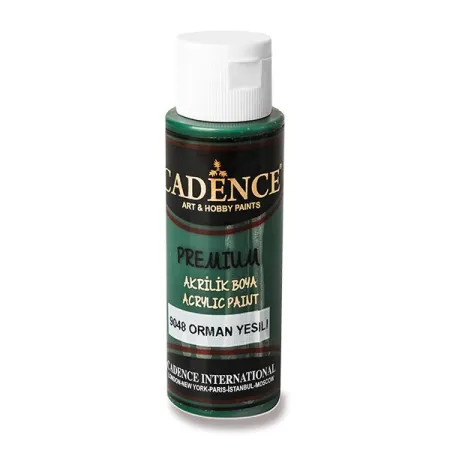 Akrylové barvy Cadence Premium 70 ml, výběr barev tm. zelená