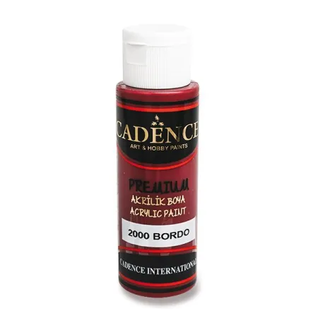 Akrylové barvy Cadence Premium 70 ml, výběr barev vínová