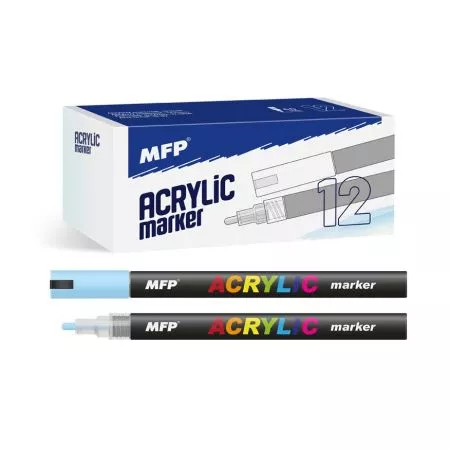 Akrylový popisovač MFP 4mm - modrý světlý 6410829