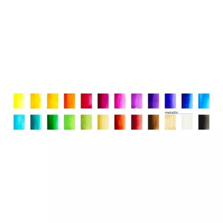Akvarelové barvy Faber-Castell s paletkou 24 barev