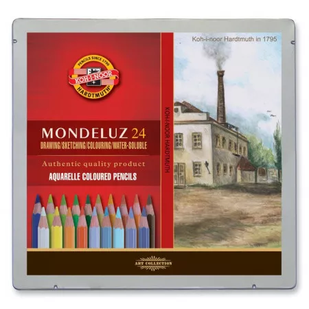 Akvarelové pastelky Koh-i-noor 24ks Mondeluz 3724 krajina