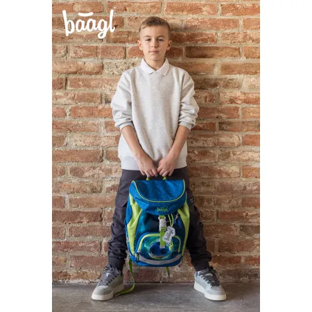 BAAGL 3 SET Airy Fotbal Míč: batoh, penál, sáček