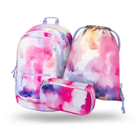 BAAGL 3 SET Core Painting: batoh, penál, sáček