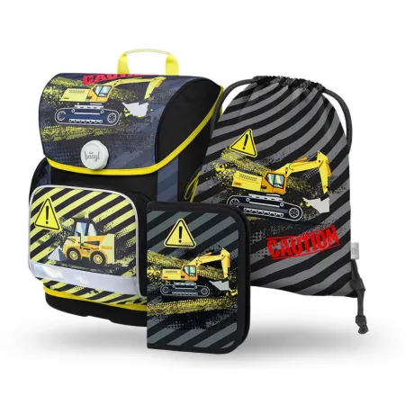 BAAGL 3 SET Ergo Bagr: aktovka, penál, sáček