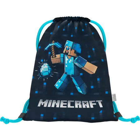 BAAGL 3 SET Ergo Minecraft Blue Axe: aktovka, penál, sáček
