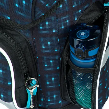 BAAGL 3 SET Ergo Minecraft Blue Axe: aktovka, penál, sáček