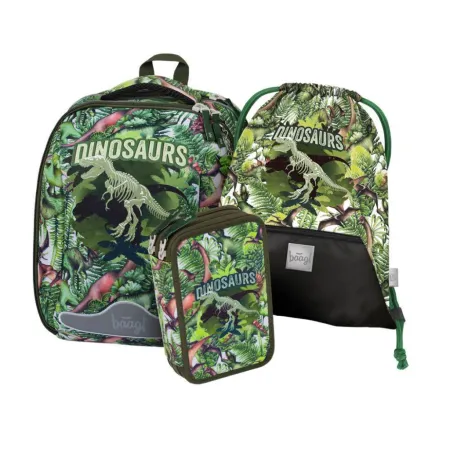 BAAGL 3 SET Shelly Dinosaurs: aktovka, penál a sáček