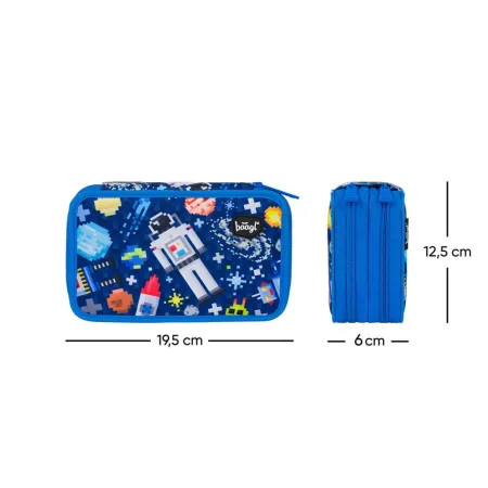 BAAGL 3 SET Shelly Space Game: aktovka, penál, sáček