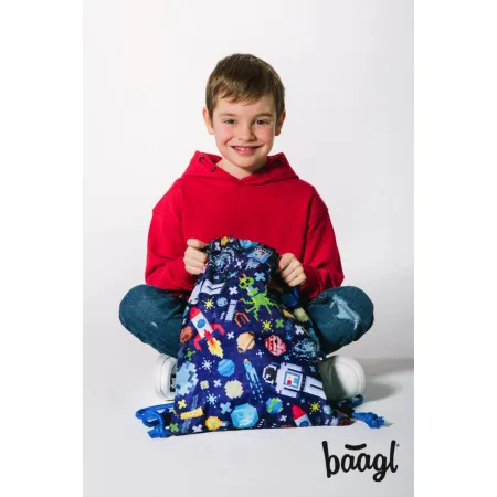 BAAGL 3 SET Shelly Space Game: aktovka, penál, sáček