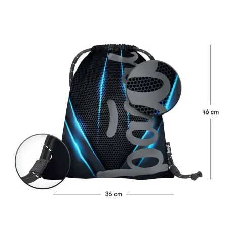 BAAGL 3 SET Skate Bluelight: batoh, penál, sáček