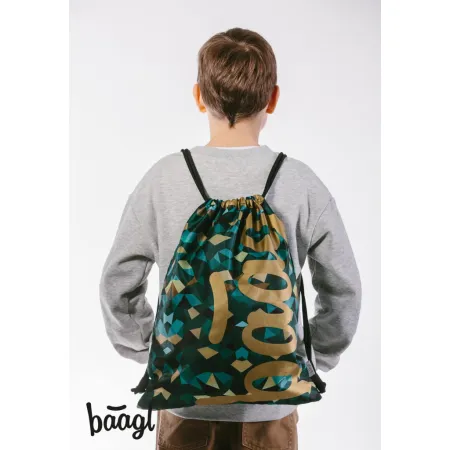 BAAGL 3 SET Skate Polygon: batoh, penál, sáček