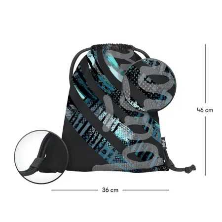 BAAGL 3 SET Skate Struktury: batoh, penál, sáček