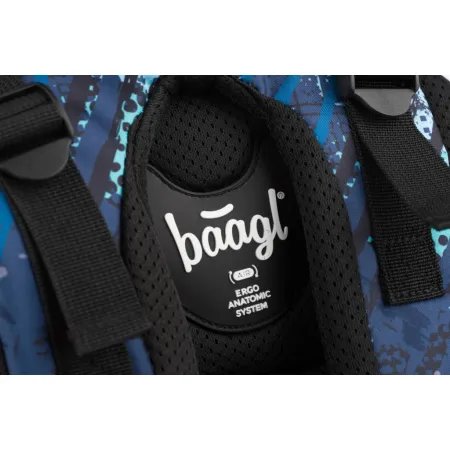 BAAGL 3 SET Skate Struktury: batoh, penál, sáček