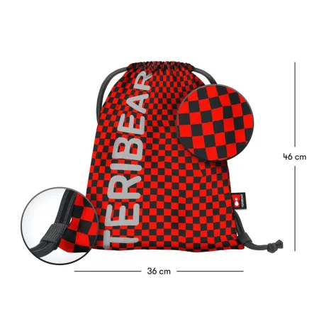 BAAGL 3 SET Skate Teribear: batoh, penál a sáček