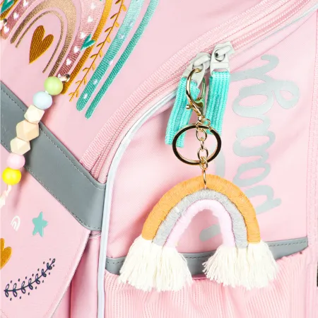 BAAGL 3 SET Zippy Duha růžový: aktovka, penál, sáček