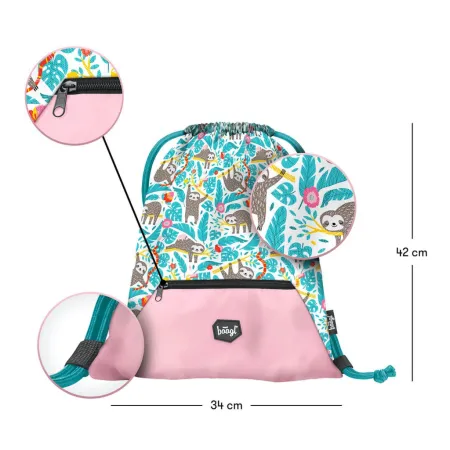 BAAGL 3 SET Zippy Lenochod: aktovka, penál, sáček