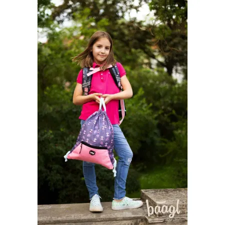 BAAGL 3 SET Zippy Panda: aktovka, penál, sáček