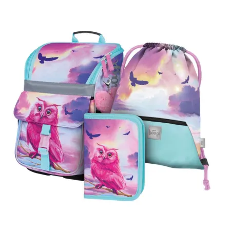 BAAGL 3 SET Zippy Sova: aktovka, penál, sáček
