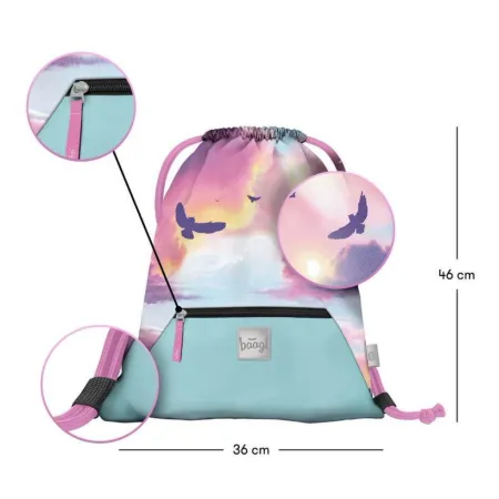 BAAGL 3 SET Zippy Sova: aktovka, penál, sáček