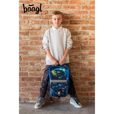 BAAGL 3 SET Zippy Závodní auto: aktovka, penál, sáček