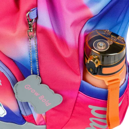 BAAGL 5 SET Airy Duha červený: batoh, penál, sáček, desky, box