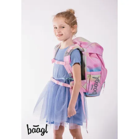 BAAGL 5 SET Airy Rainbow Unicorn: batoh, penál, sáček, peněženka, box