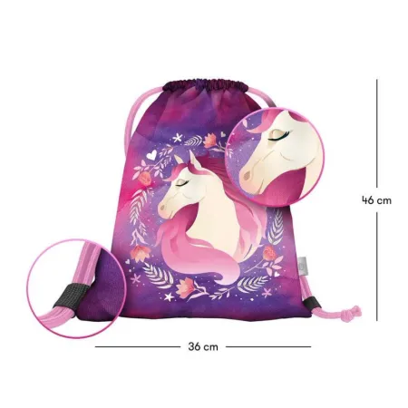 BAAGL 5 SET Ergo Kůň: aktovka, penál, sáček, desky, box